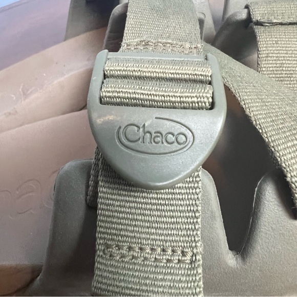 Chaco Men\'s Chillo\'s Double Strap Slide Sandals Olive Green – Size 10 main image 4